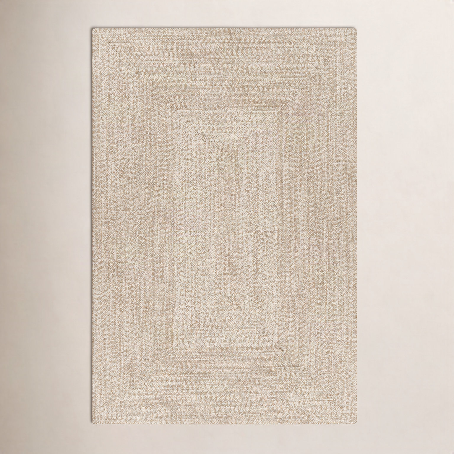 Leroux Beige Outdoor Rug, Rectangle 7'6" x 9'6"