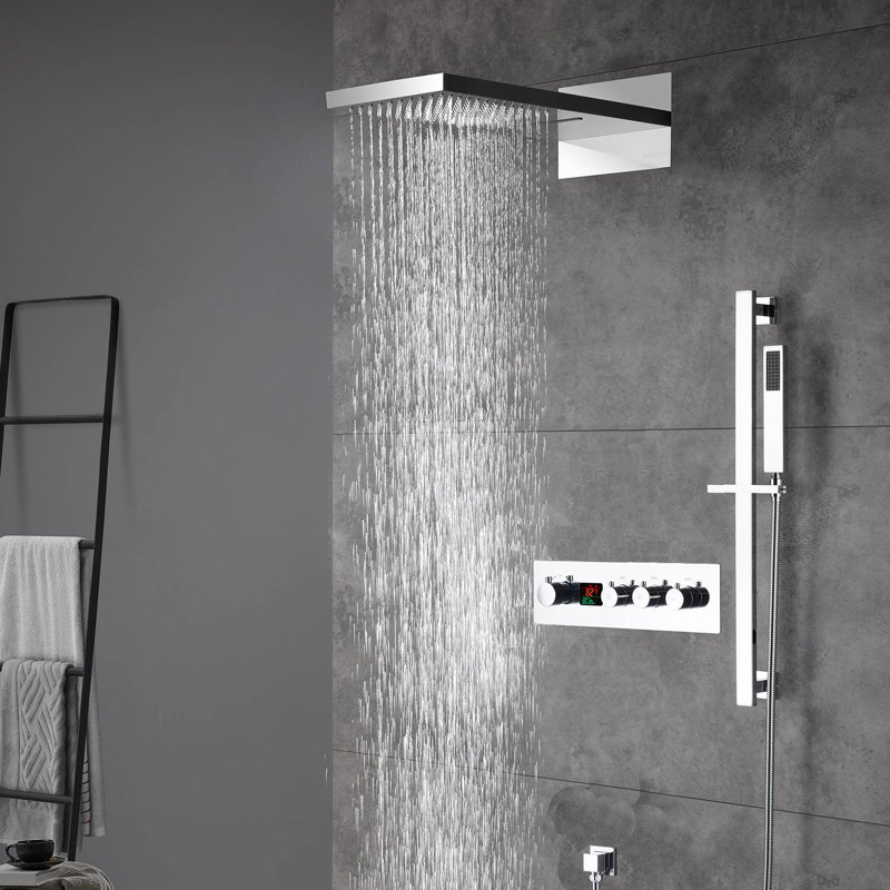 All-In-One Kit with Rough in-Valve, Chrome