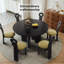 Table et chaises vintage rétro de style crème-100683229-100683230