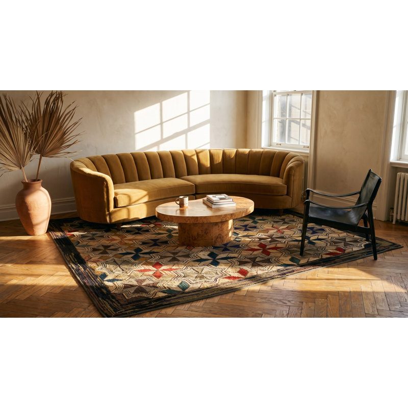 Tapis antique crocheté American Antique