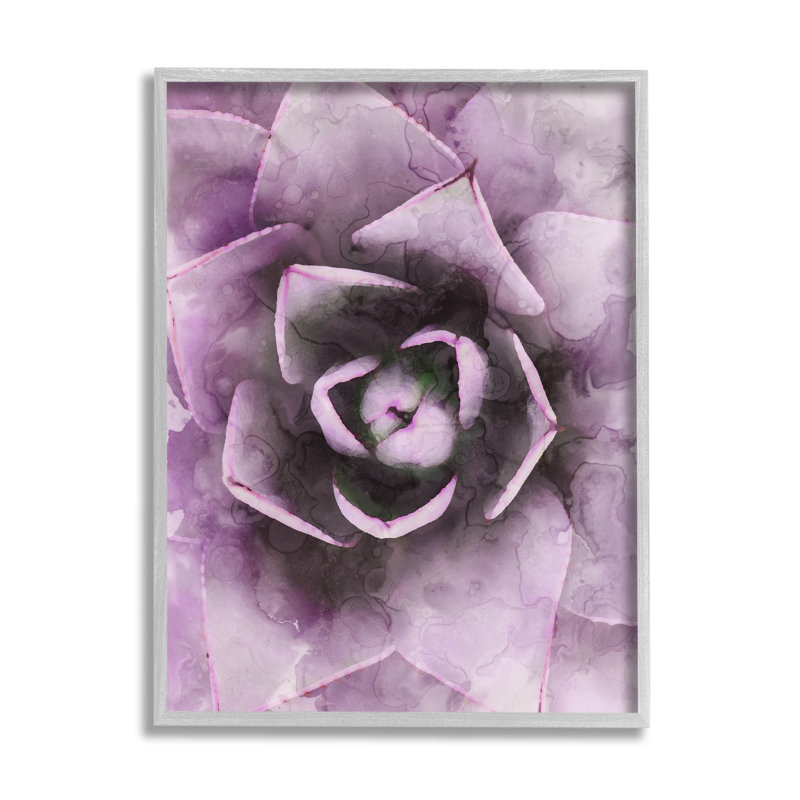 «Modern Modern Succulent Leaves», estampe numérique par Daphne Polselli, H 14 po x l 11 po x P 1,5 po