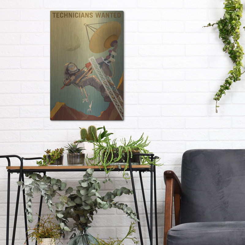 Affiches de la NASA, "Mars Explorer Series: Technisans Wanted", H 16 po x l 12 po
