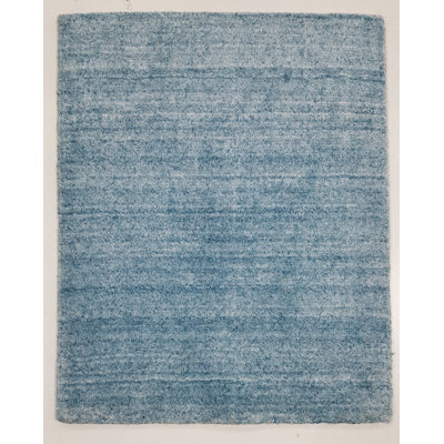 Omar Hand Loom Wool Blue Rug