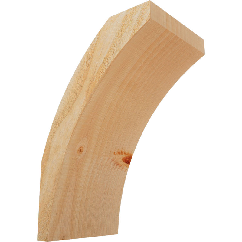 Genouillère Thorton, Sapin Douglas de 6 po (sciage brut), 8 po X P 12 po H