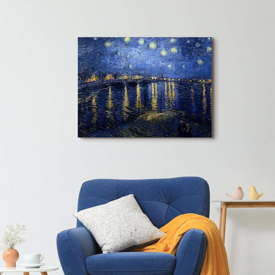 Leinwandbild Sternennacht über der Rhone von Vincent Van Gogh