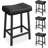 Bar Stools Set of 4, 24" Counter Height Upholstered Padded Barstools with Curved Surface