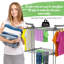 126cm Rolling Clothing Rack-1422465263