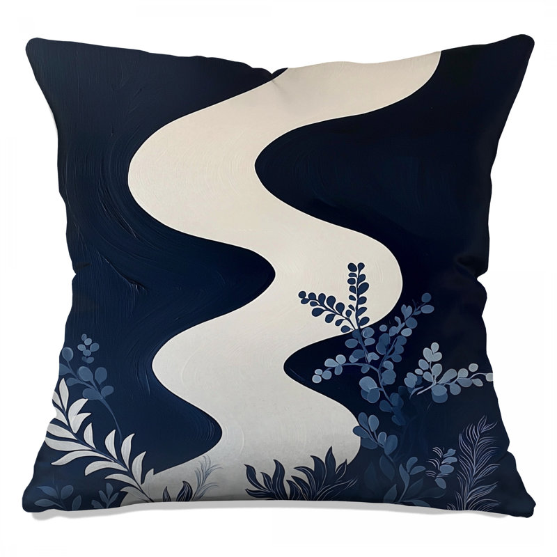Coussin décoratif abstrait, coussins double face Art, 20 po x 20 po