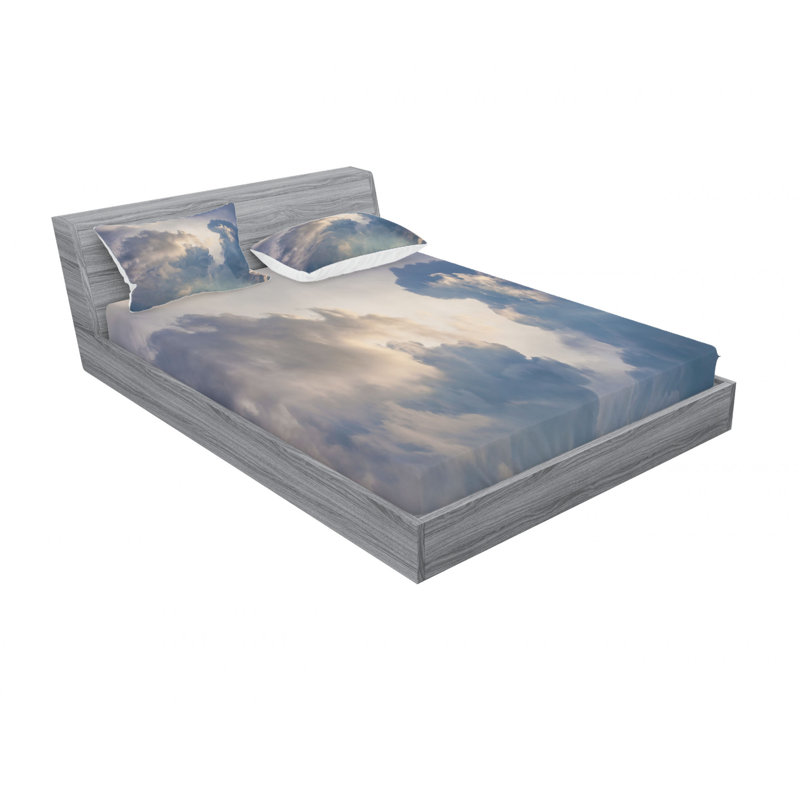 Microfiber Sheet Set, Queen Sheet Set with Fitted Sheet