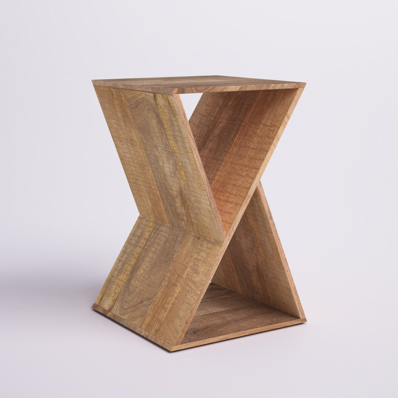 Crabill Solid Wood End Table, Natural