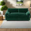 Causeuse-lit extensible en velours vert In 1