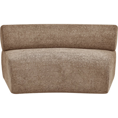 Bale Chenille Fabric Upholstered Modular Armless Chair