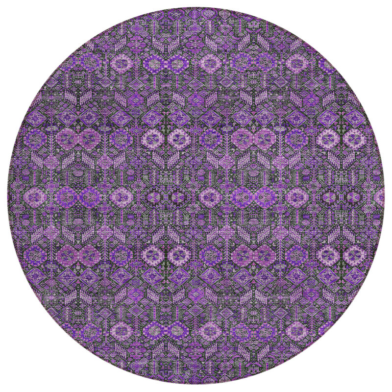 Tapis d'intérieur rond 8 pi
