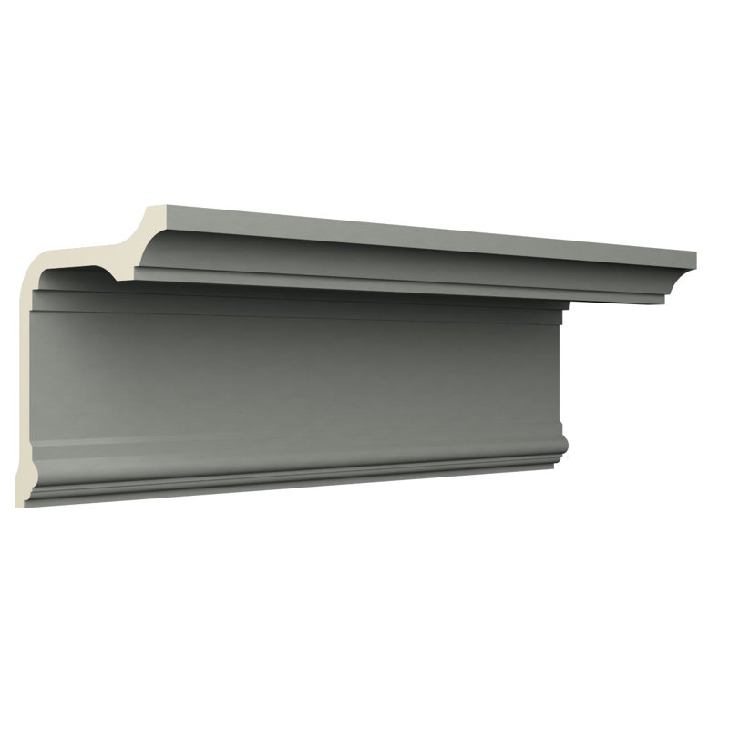 Chloe 96" Gray Polyurethane Crown Moulding