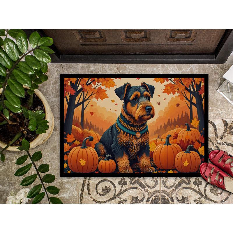 Tapis intérieur ou extérieur Airedale Terrier, L 18 po x L 27 po