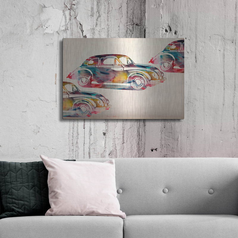 Art mural en métal Williston Forge «Folsfagen Car» par Mark Ashkenazi