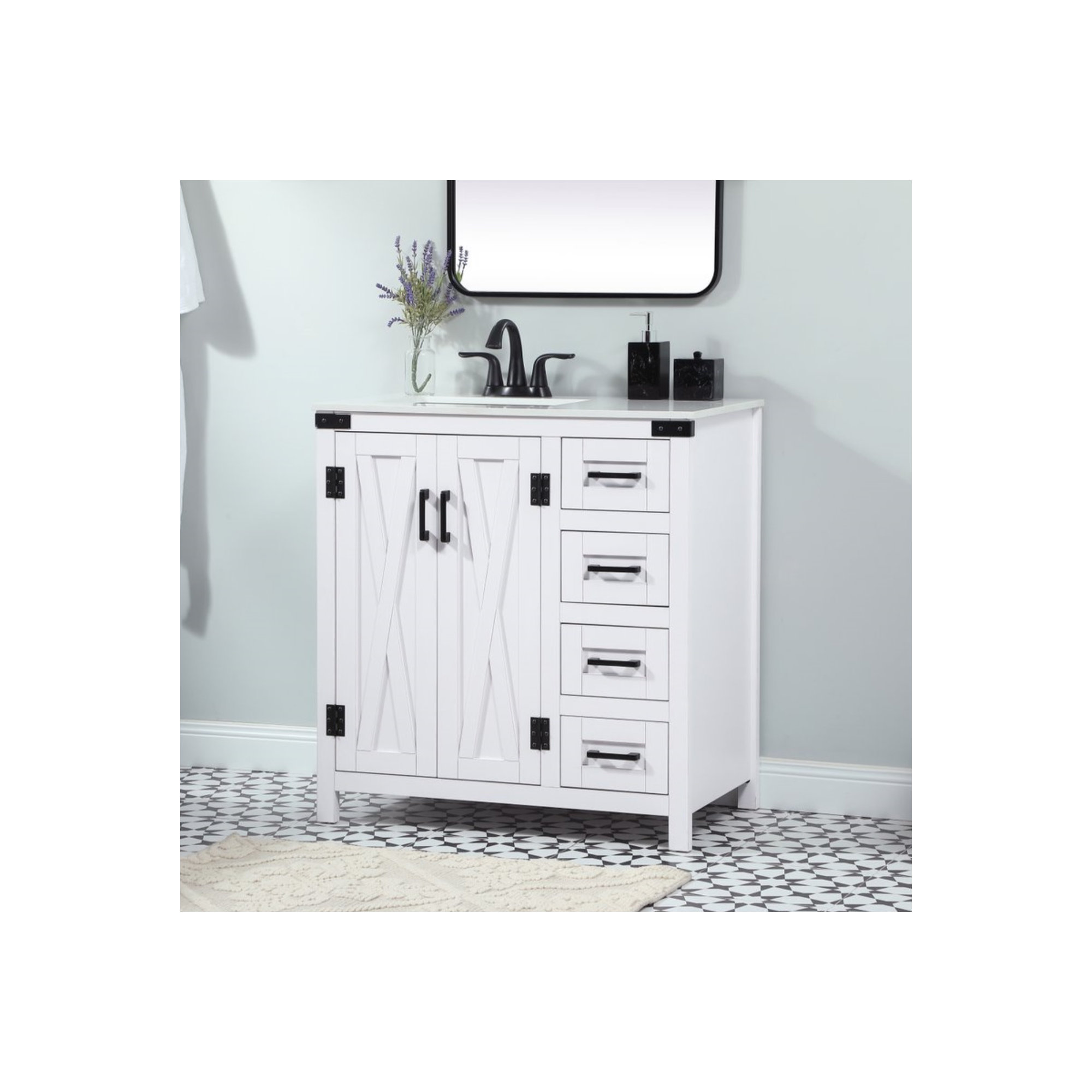 Slayton 32'' Single Bathroom Vanity, White