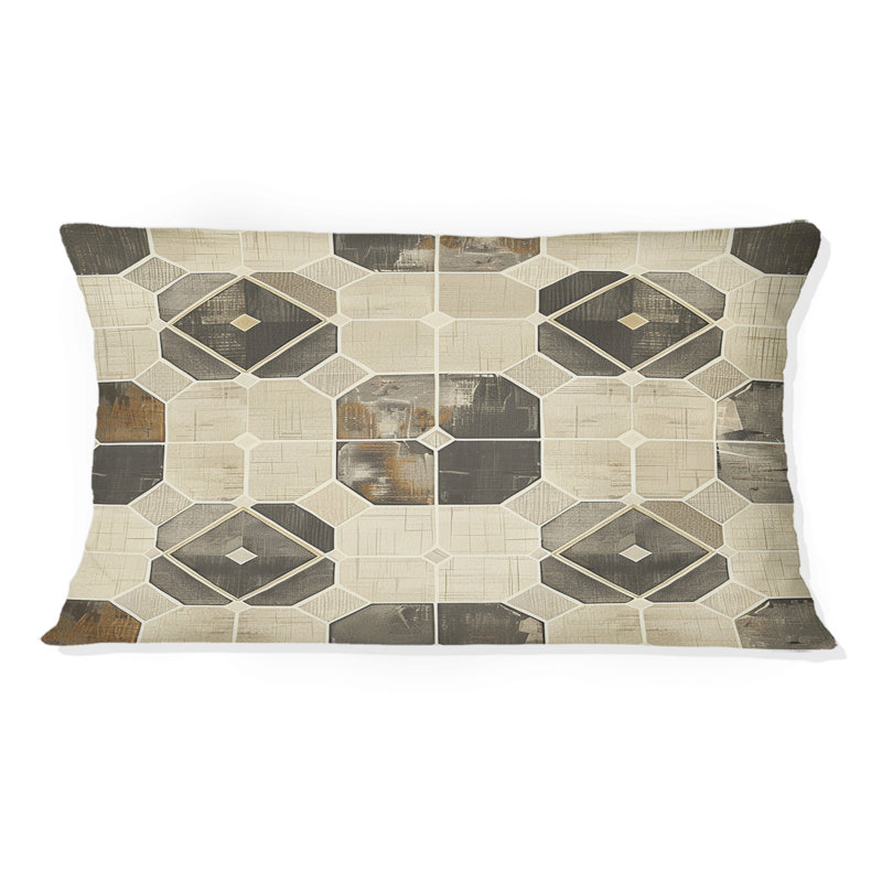 Coussin lombaire gris Mid-Century Mid-Century gris