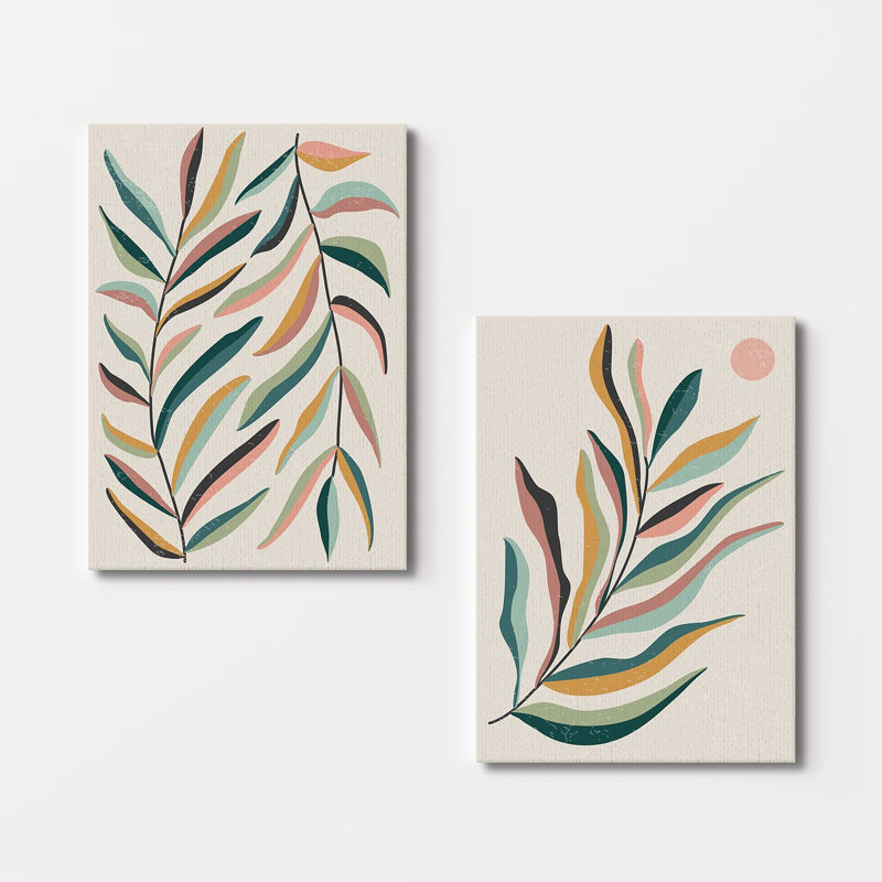 Decorative Canvas Painting (2 Pieces), 27.6" H x 39.4" W