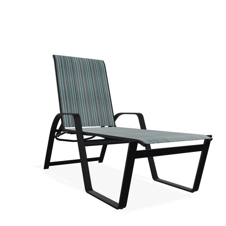 Holna Outdoor Rust-Resistant Metal Chaise Lounge