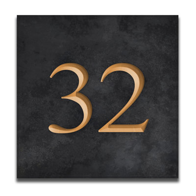 Velia 17.78cm H Stone House Number