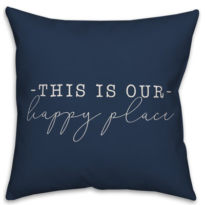  Housse et insert de coussin carré This is Our Happy Place
