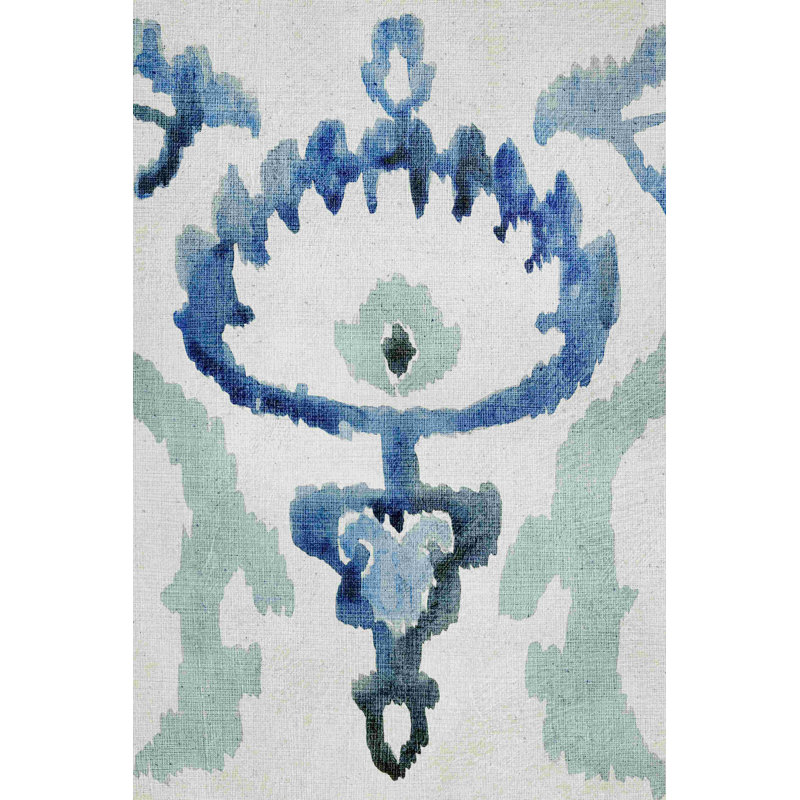 Ikat VI saphir, H 18 po x l 12 po