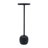 Modern Metal 25"H Drink Table in Black Finish with Round Top Accent Table