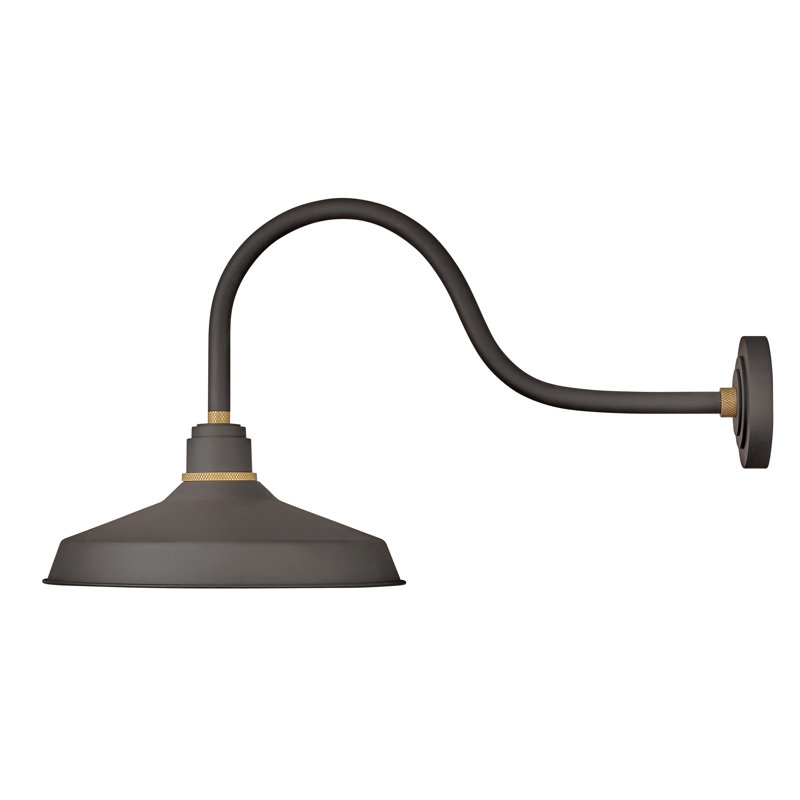 Velarie Aluminium Wall Light, 9.12" H x 9.5" W x 13.25" D, Museum Bronze