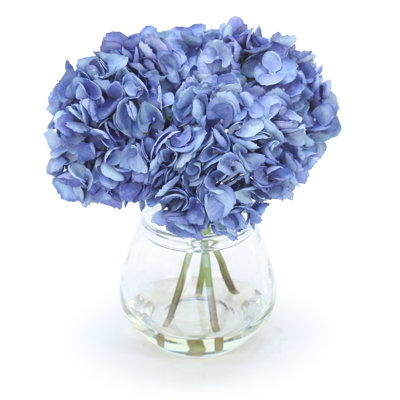Polysilk Hydrangea Arrangement in Pot