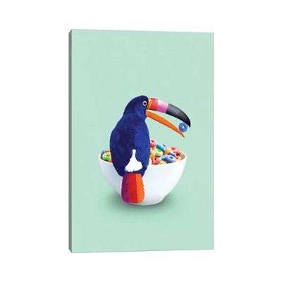 «Cereal Toucan» par Jonas Loose - peinture sur toile tendue
