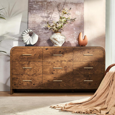 Modern 9-Drawer Dresser - 63" Luxury Storage System