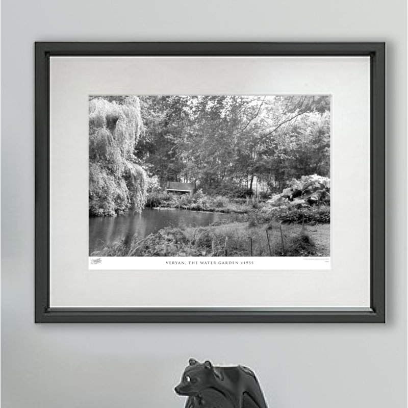 Veryan, The Water Garden C1955 by Francis Frith - Single Picture Frame Print, 28cm H x 36cm W x 2.3cm D