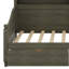 Wooden Retro Daybed with Storage Drawers & Headboard Shelving, No Box Spring Needed, Easy Assembly-738154852