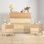 Ensemble de chambre à coucher 3 pièces (table de chevet et commode)