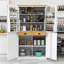 Garde-manger autoportant Kellom, armoire de rangement avec tiroirs et tablettes réglables Kellom-104473541