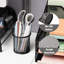 Porte-stylos en maille métallique Mind Reader et accessoires, organisateur de bureau pour le bureau, le maquillage ou la cuisine, ensemble de 3, noir