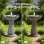 Fontaine d'eau 24 po avec bain d'oiseaux