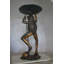 Statue bronze de grenouille avec parasol Eddyville - Taille: L 22 po x l 22 po x H 43 po.