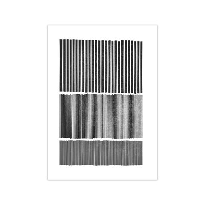 Mid Century Modern Lines Original - Print