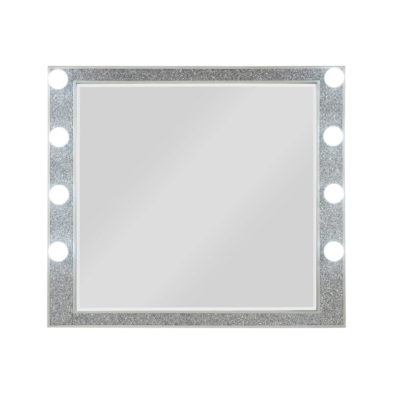 Miroir Sliverfluff avec finition champagne et lumière