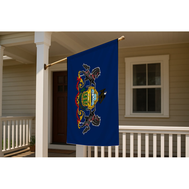Drapeau de l'État de Pennsylvanie - Drapeau extérieur, 36" H x 60" W