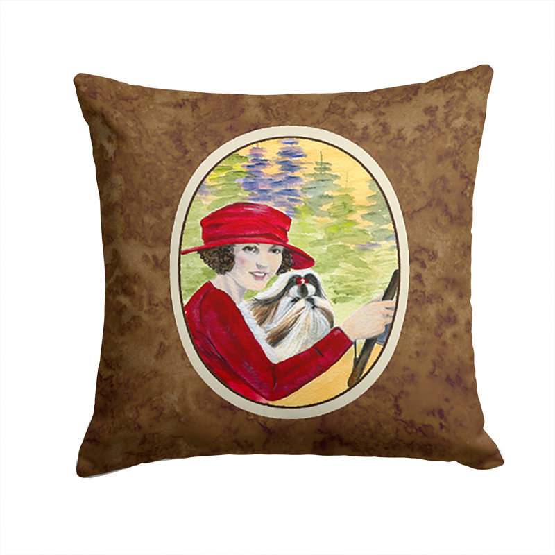 Coussin décoratif d’intérieur/d’extérieur avec son tzu shih