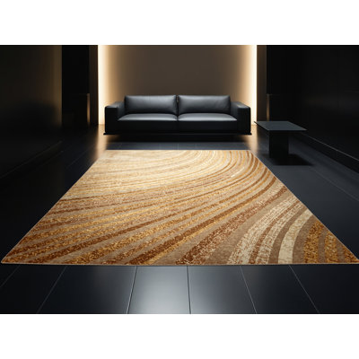 Tapis abstrait moderne et contemporain lavable à la machine Tribeca New Years