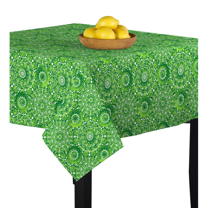 Arja Geometric Square St. Patrick's Day Tablecloth, 54" x 54"