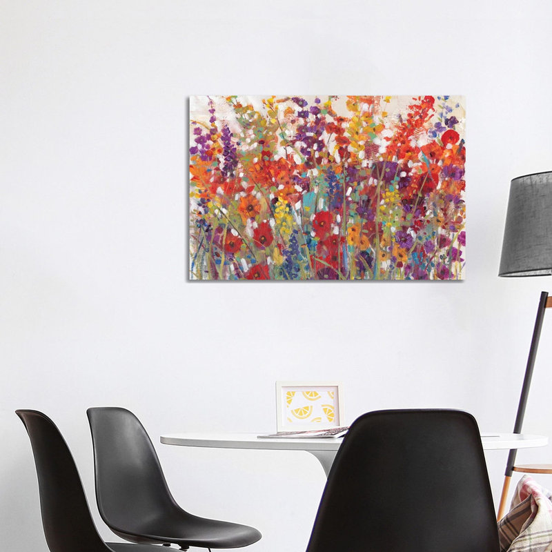 Variety Of Flowers II by Tim OToole - Wrapped Canvas Painting, 66cm H x 101.5cm W