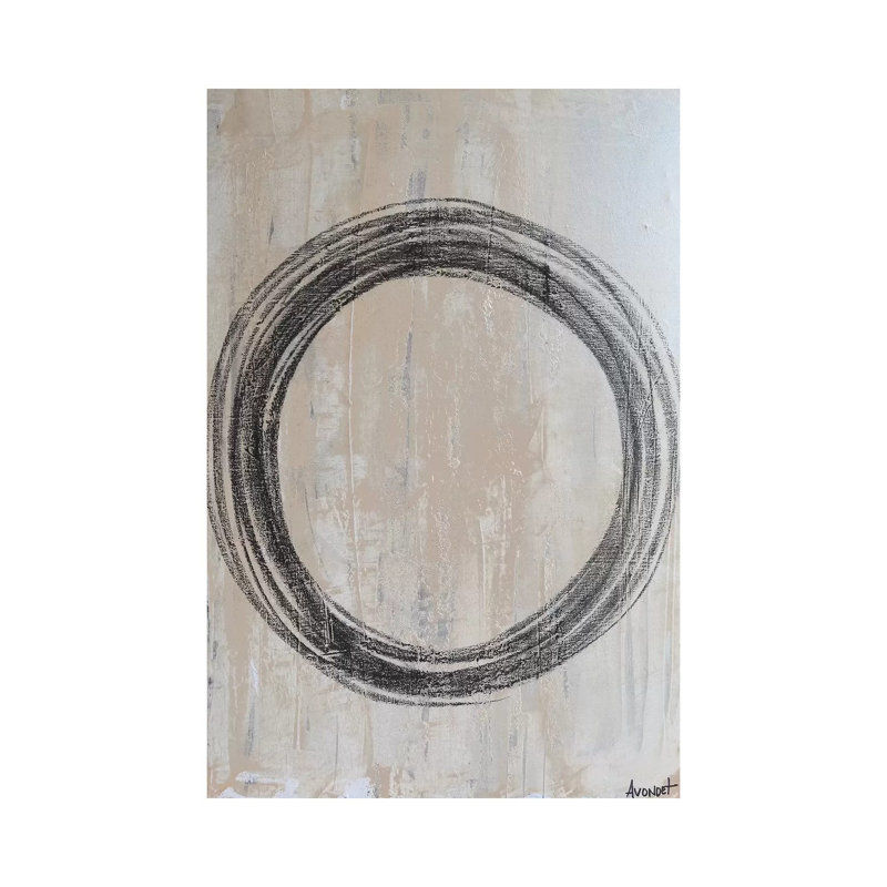 Circular II by Natalie Avondet - Wrapped Canvas Painting, 20.32 cm H x 30.48 cm W