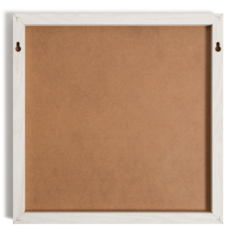 Rustic White Wood Magnetic Weekly Planner Board with Accessories