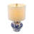 D12x19.3" Blue And White Ceramic Vase Lamp