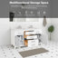 Meuble-lavabo moderne en bois massif avec lavabo, armoire de 60 pouces